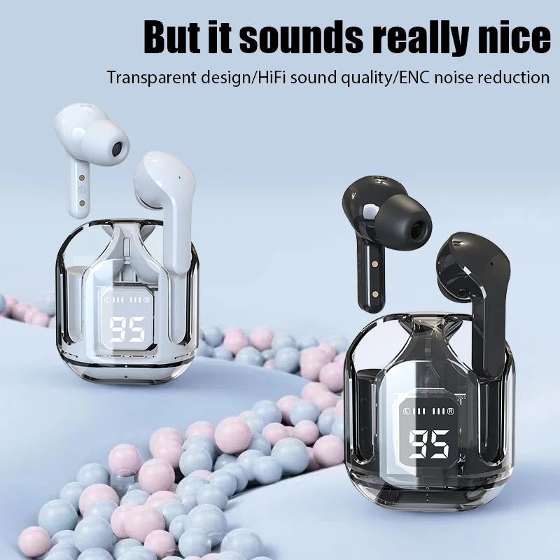 Air 31 Airpods - Air31 Earbuds Wireless Earbuds - Air 31 Earbuds - Transparent Airpods Air 31 - Transparent Earbuds Air 31 TWS Earbuds - Airbuds - Earpods - Ear Buds Wireless - Air Buds - Bluetooth Earphones